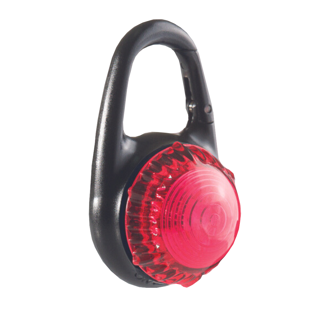 tag it clip on light in red colour